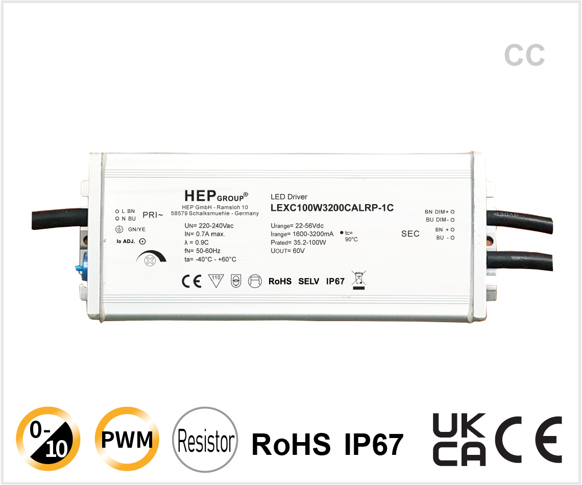 LEXC 100W 1600-3200mA 1-10V-Dim